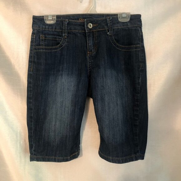 Revolution Bermuda Jean Shorts Med Wash  Ladies 27 - Picture 9 of 9